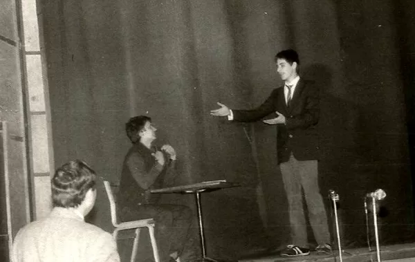 A bp-i József Attila G. színicsapatának előadása (Baranyai G. és Lázár P.)